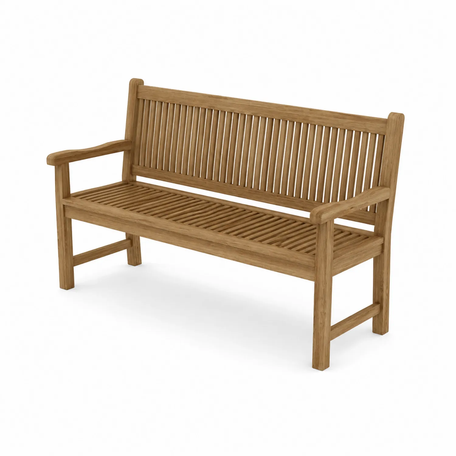 Banc en bois de teck extérieur 150 cm-Vexlitorin