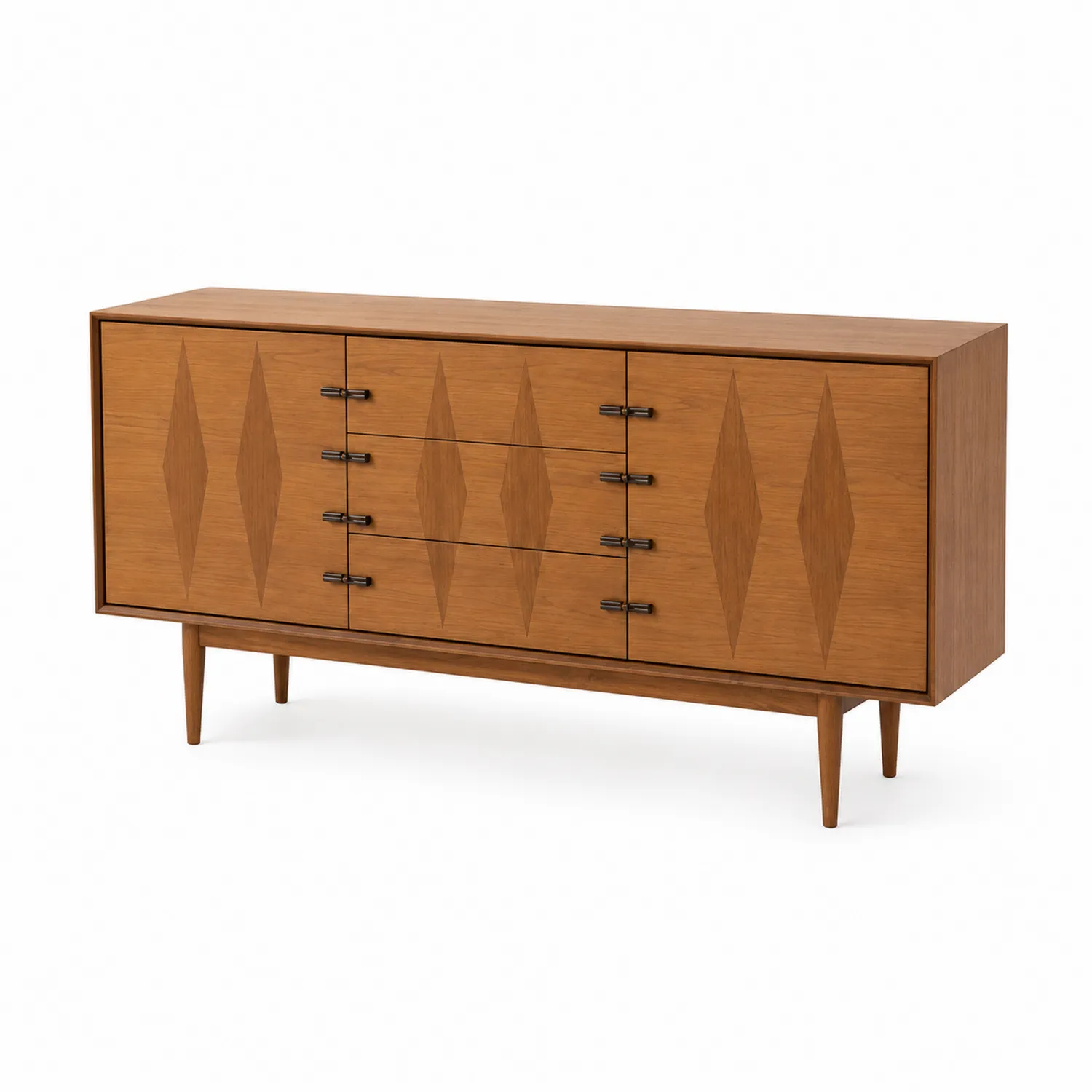 Buffet en bois de chêne avec tiroirs et portes-Vexlitorin