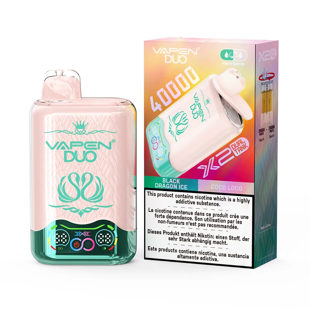 VAPEN DUO 40000 Puffs - Black Dragon Ice & Coco Loco