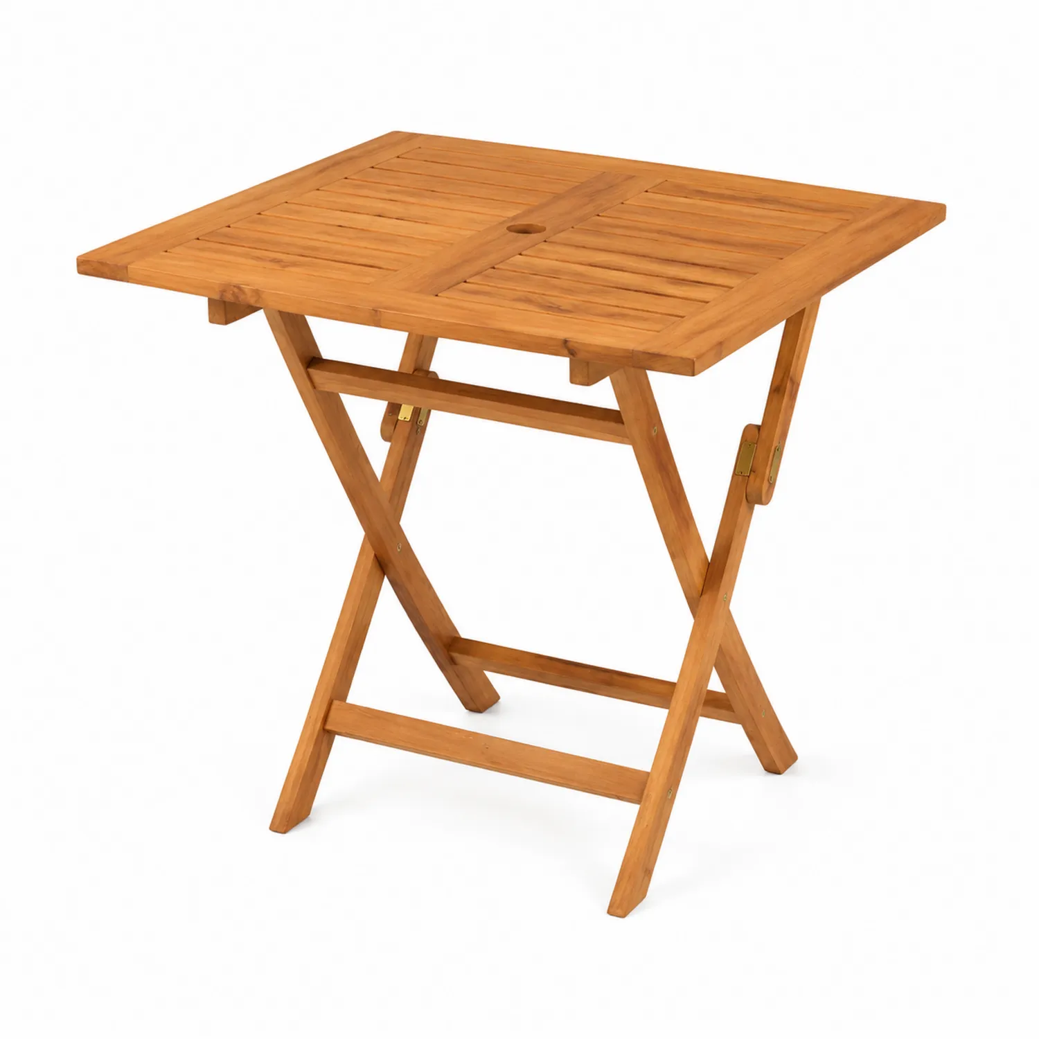 Mesa plegable de madera teca 70x70x74 cm-Skandiformco