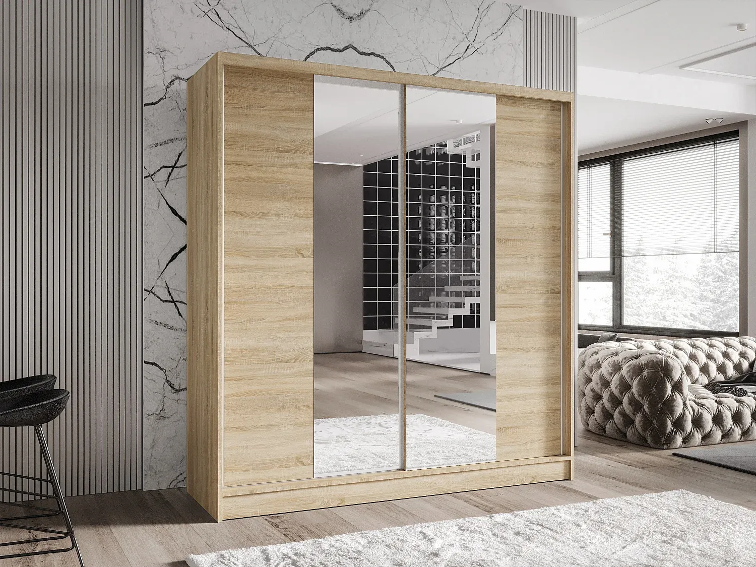 Schlafzimmer,Schlafzimmermöbel,Kleiderschrank-Furniilume