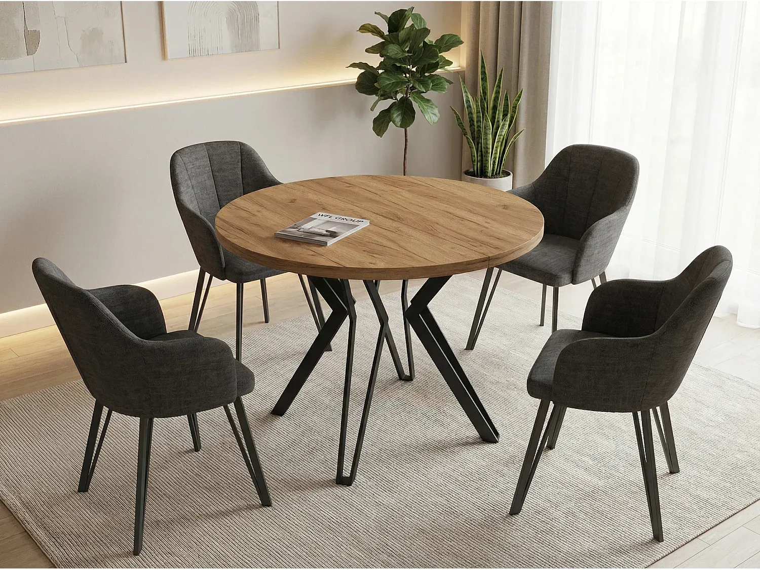 Esszimmer und Küche,Esszimmermöbel,Ausziehbarer Tisch-Furniilume