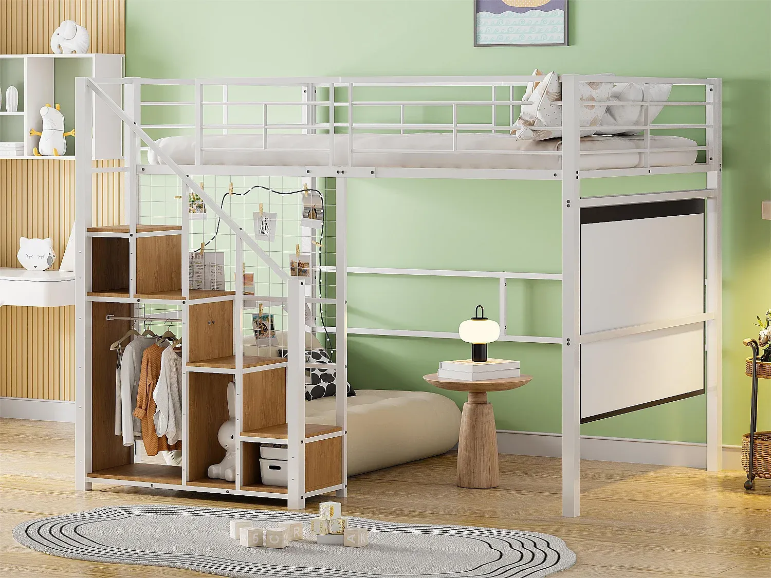Schlafzimmer,Bereich Bett,Hochbett-Furniilume