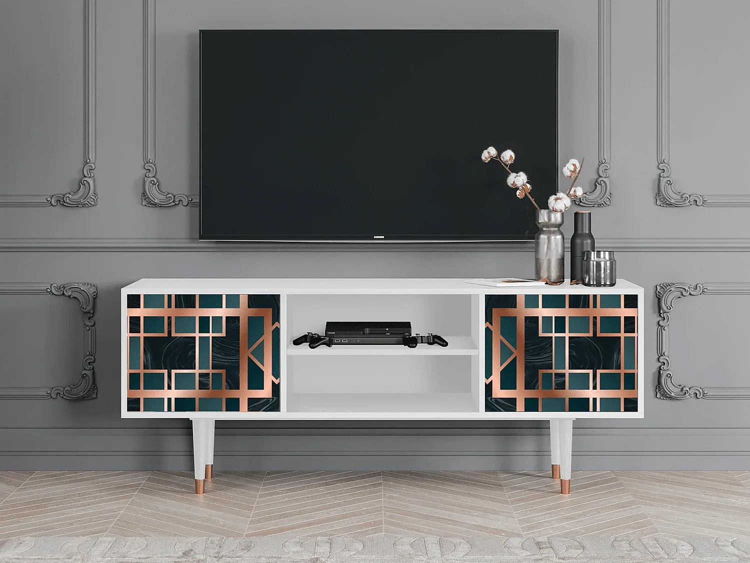 Wohnzimmer und Flur,Wohnzimmermöbel,TV-Board-Furniilume