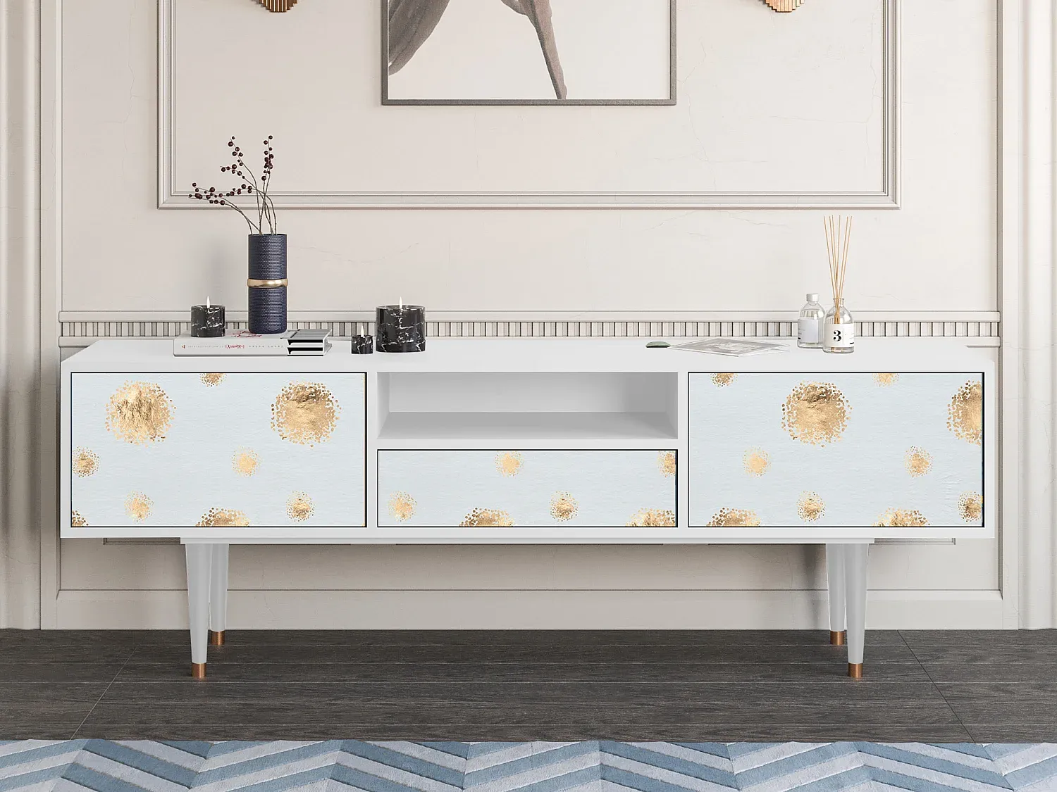 Wohnzimmer und Flur,Wohnzimmermöbel,TV-Board-Furniilume