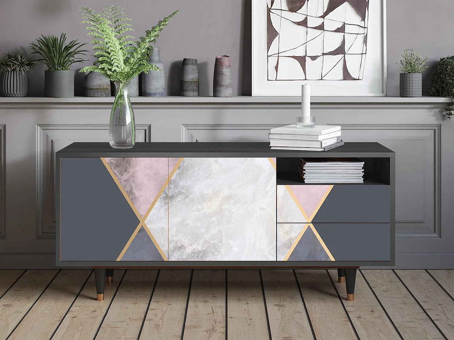 Wohnzimmer und Flur,Wohnzimmermöbel,TV-Board-Furniilume