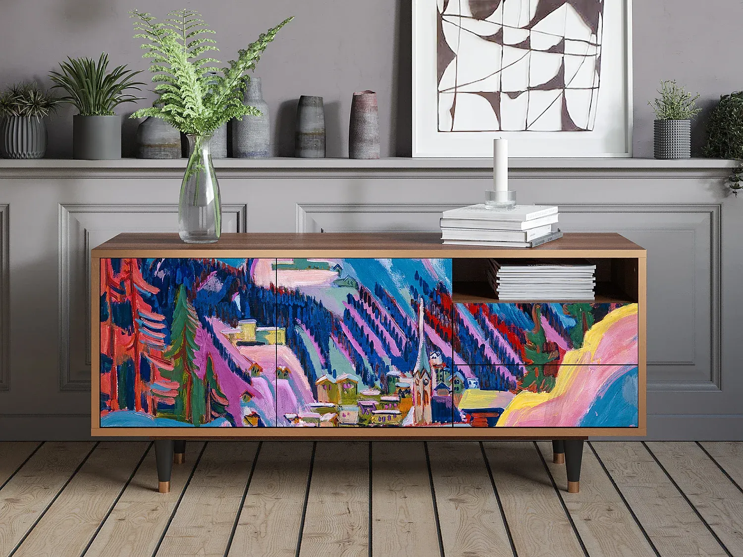 Wohnzimmer und Flur,Wohnzimmermöbel,TV-Board-Furniilume