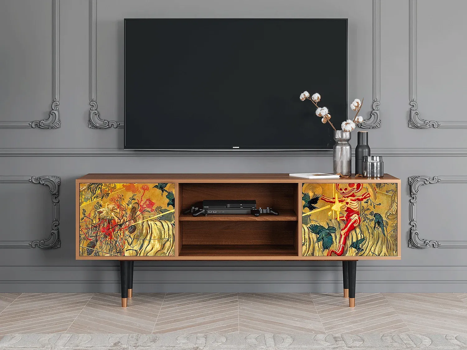 Wohnzimmer und Flur,Wohnzimmermöbel,TV-Board-Furniilume