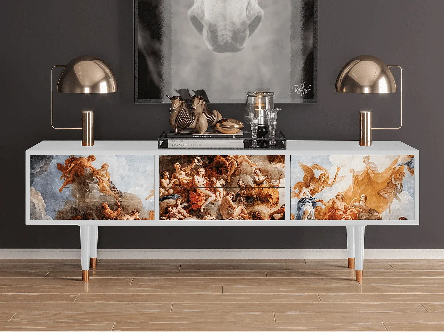 Wohnzimmer und Flur,Wohnzimmermöbel,TV-Board-Furniilume