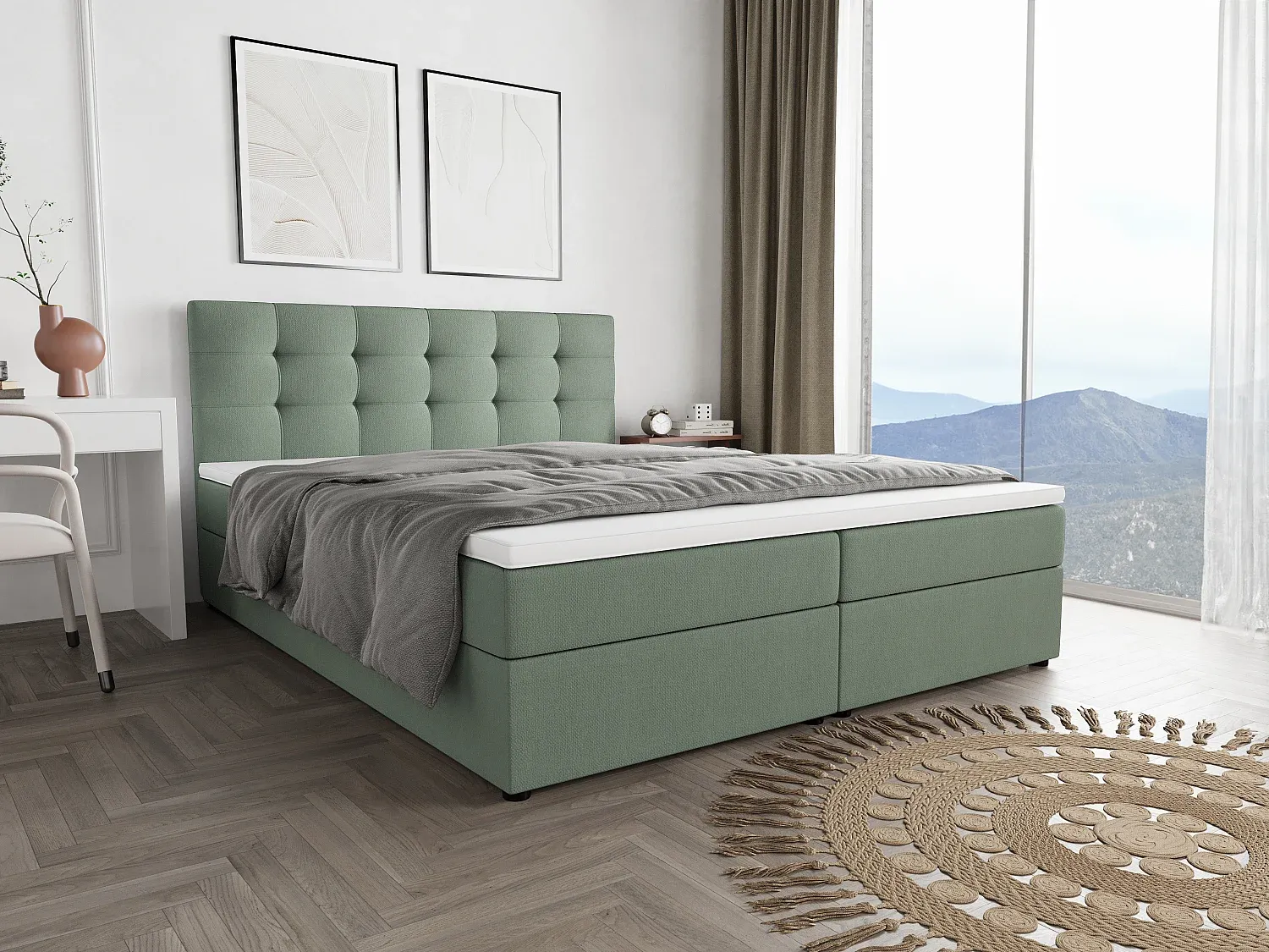 Schlafzimmer,Bereich Bett,Boxspringbett-Furniilume