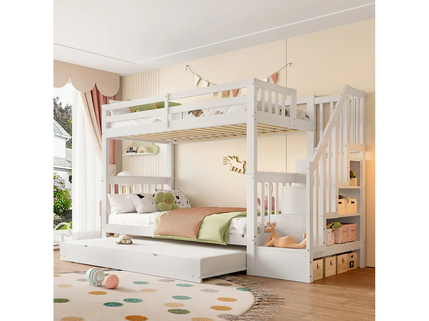Schlafzimmer,Bereich Bett,Etagenbett-Furniilume
