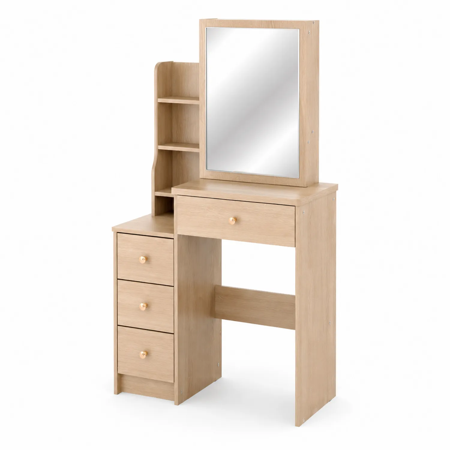 Toeletta in Legno con Specchio e Cassetti