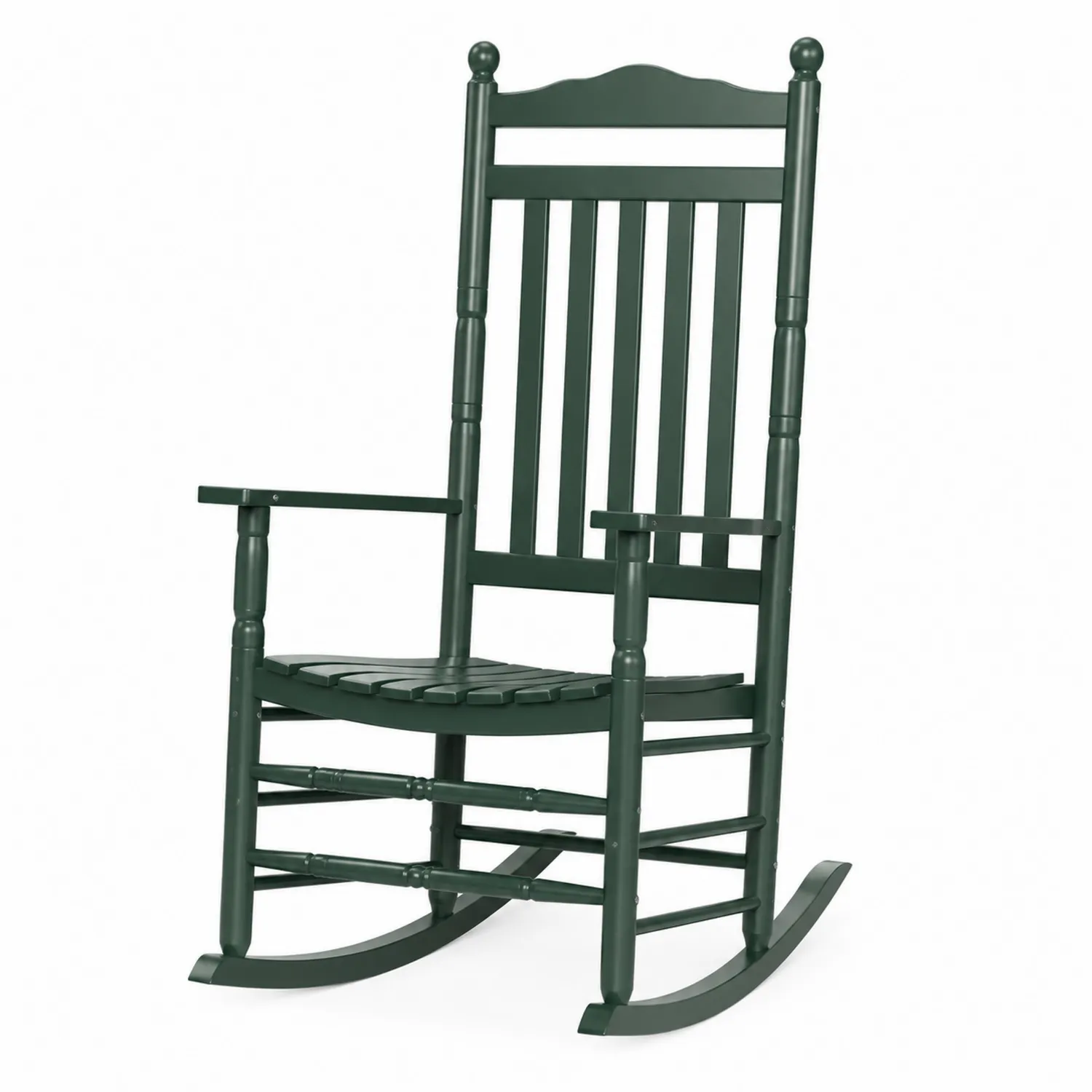 Sedia a Dondolo in Legno Verde