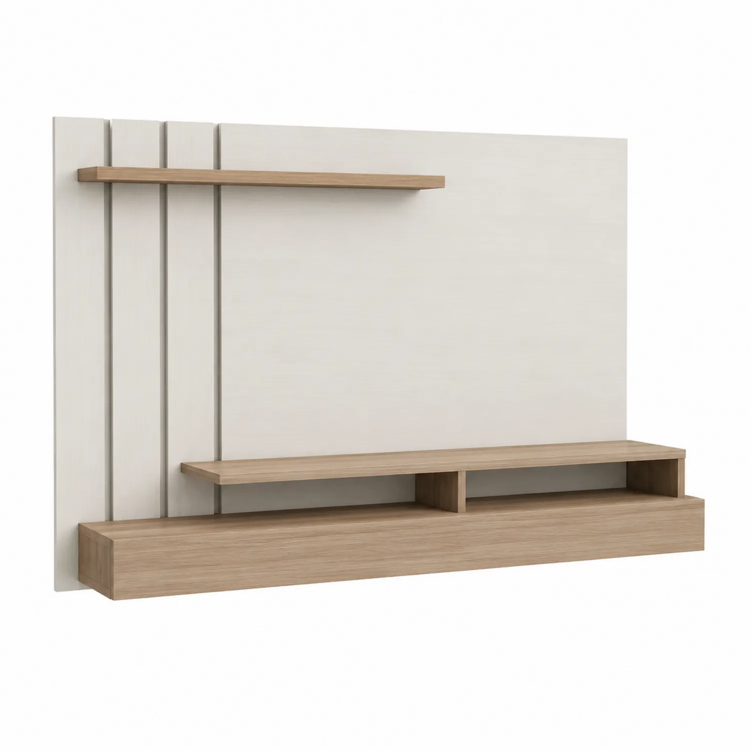 Mobile TV in Legno con Pannello Bianco, 180x160x30 cm