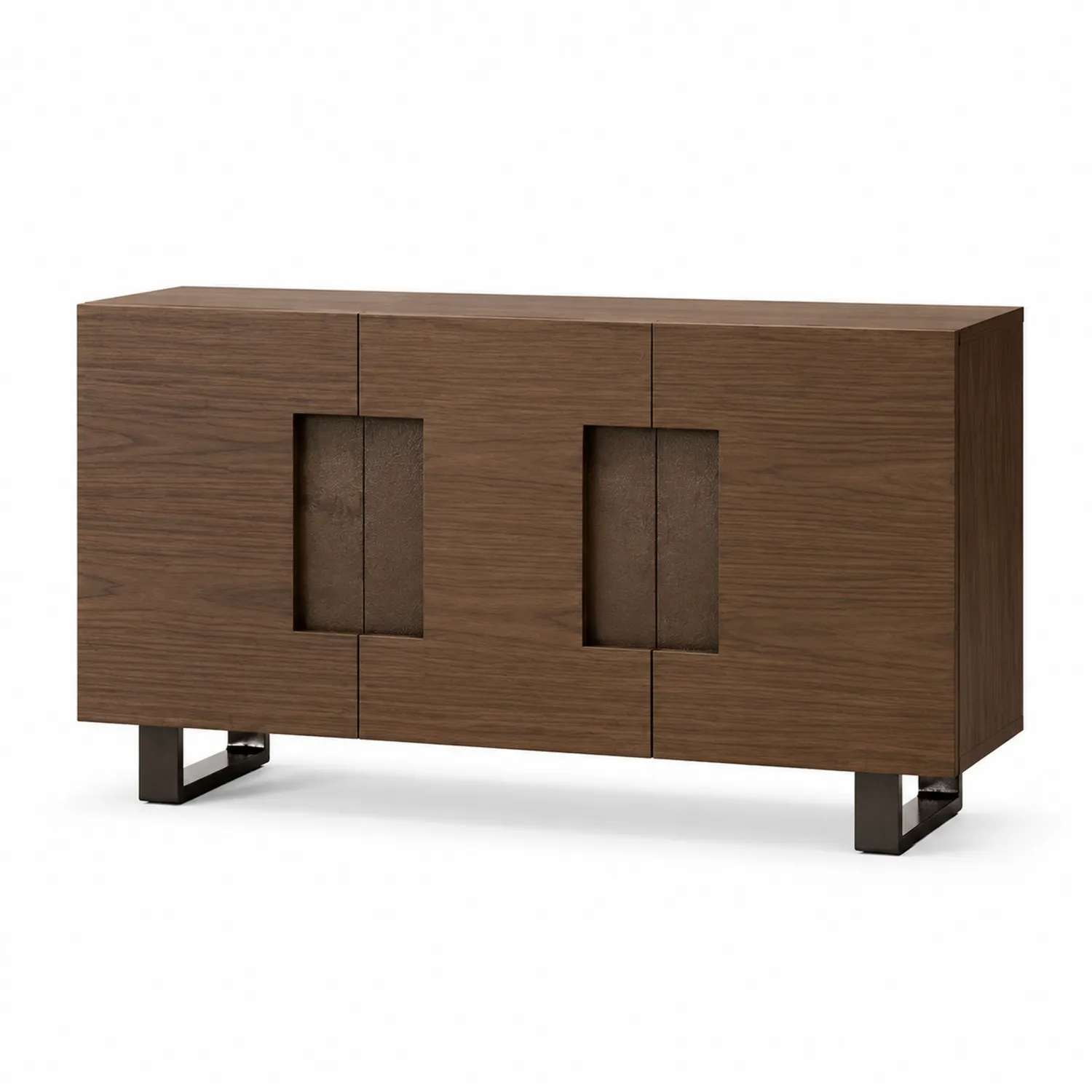 Credenza in legno di noce con 3 ante