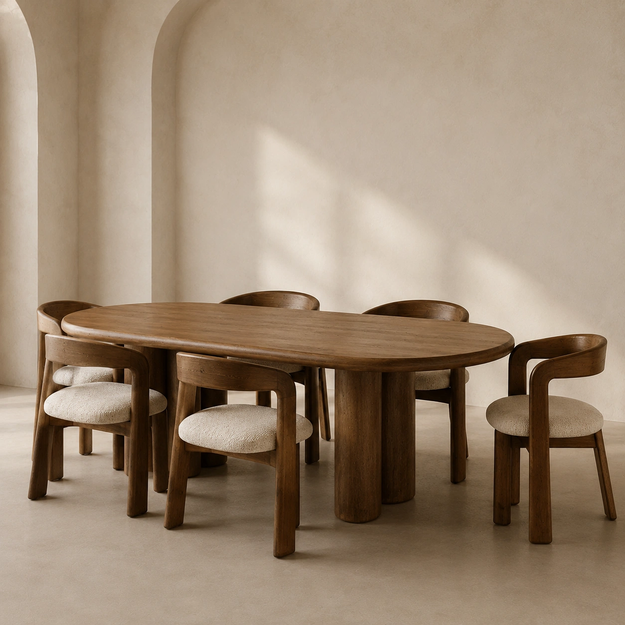 Dunkelbrauner Designer Esstisch