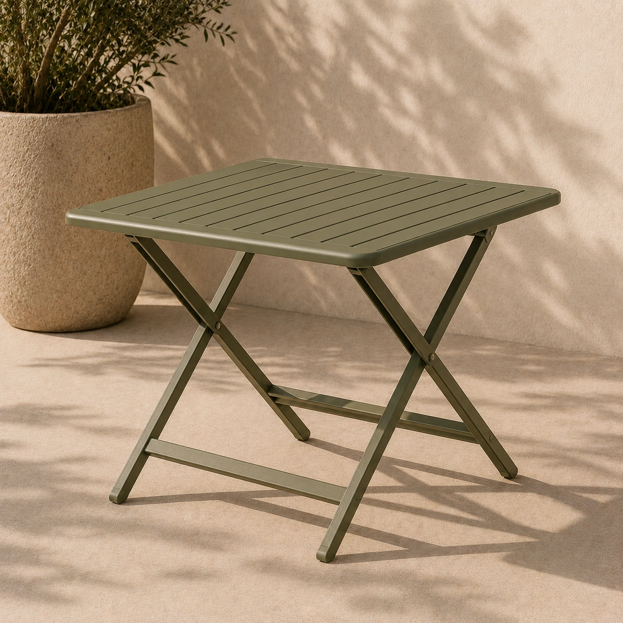 Balkon Tisch Oliv Metall