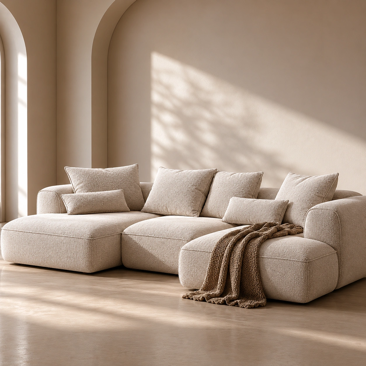 Lounge Sofa Beige
