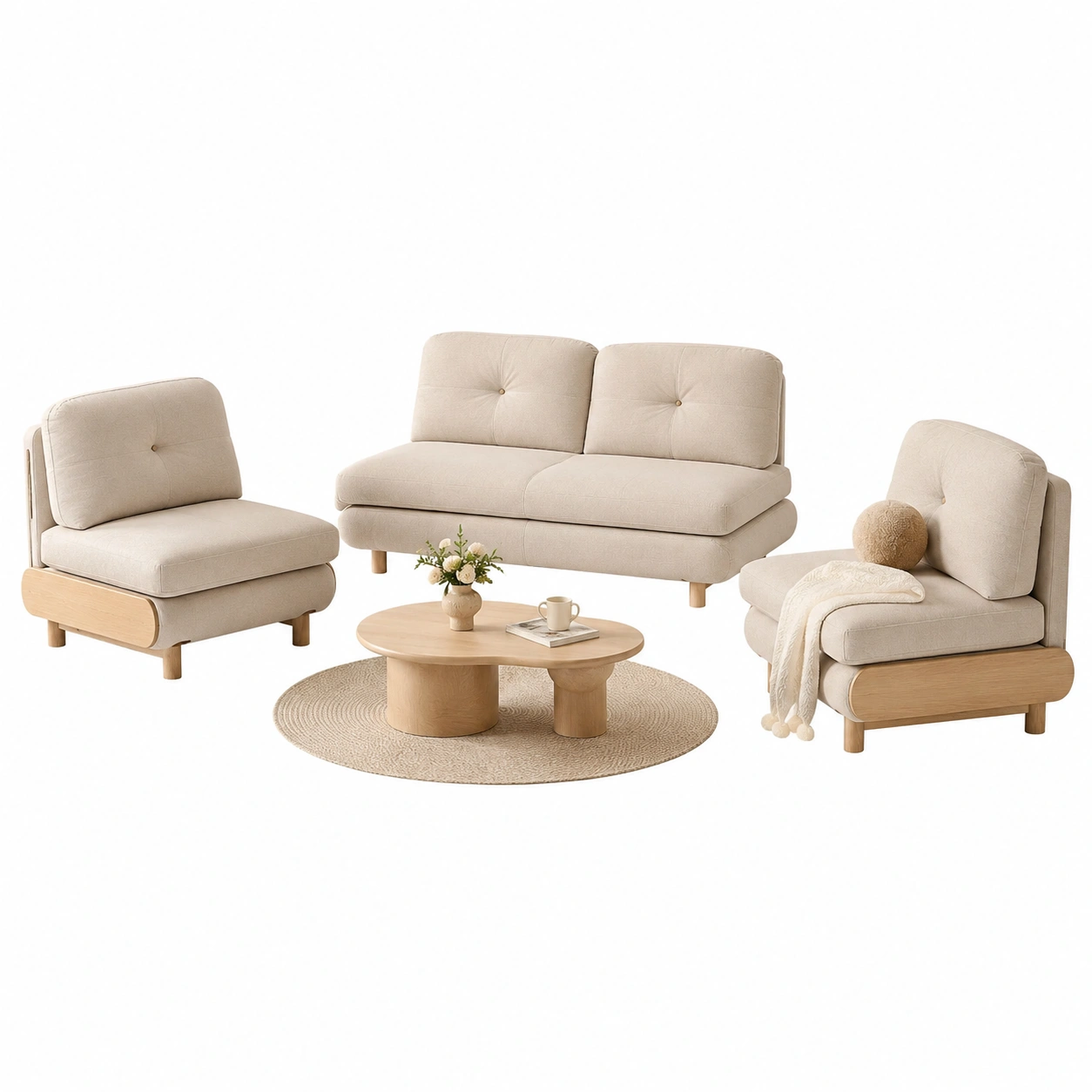Sofa Doble Contemporaneo-Cozynto