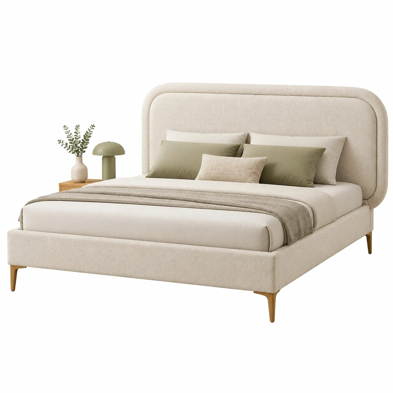 Cama tapizada