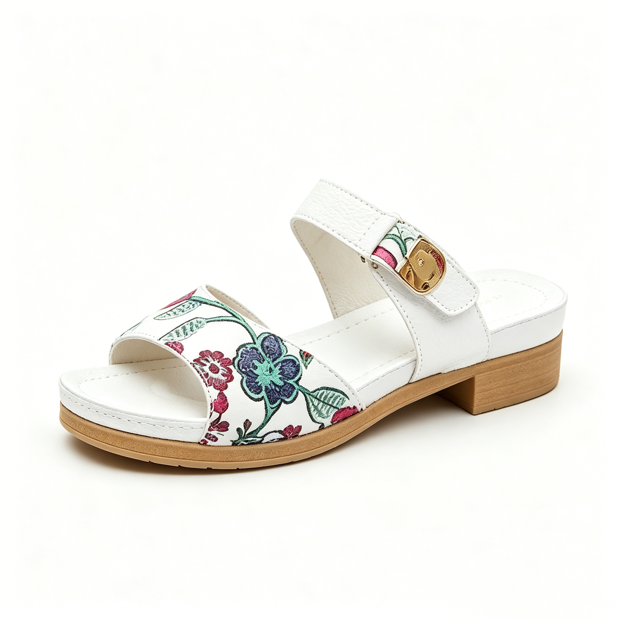 High Heel Sandals For Women 2025 Summer New Velcro Buckle Casual Wedge Sandals