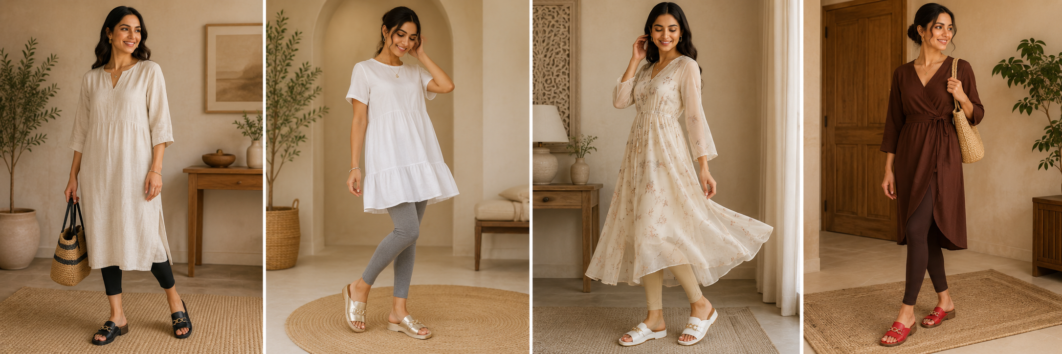 Suggested image: outfit styling photo showing the mules with a casual dress or wide-leg pants