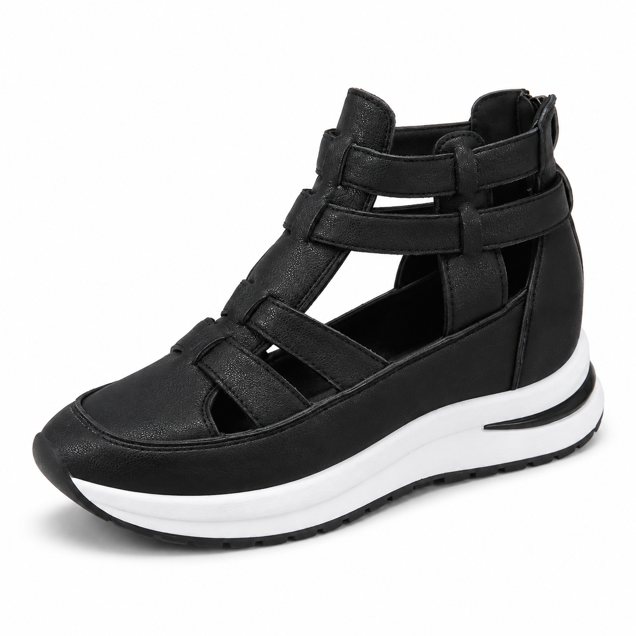 🔥Last Day 75% OFF - Side Zipper Comfortable Lightweight Wedge Sandals