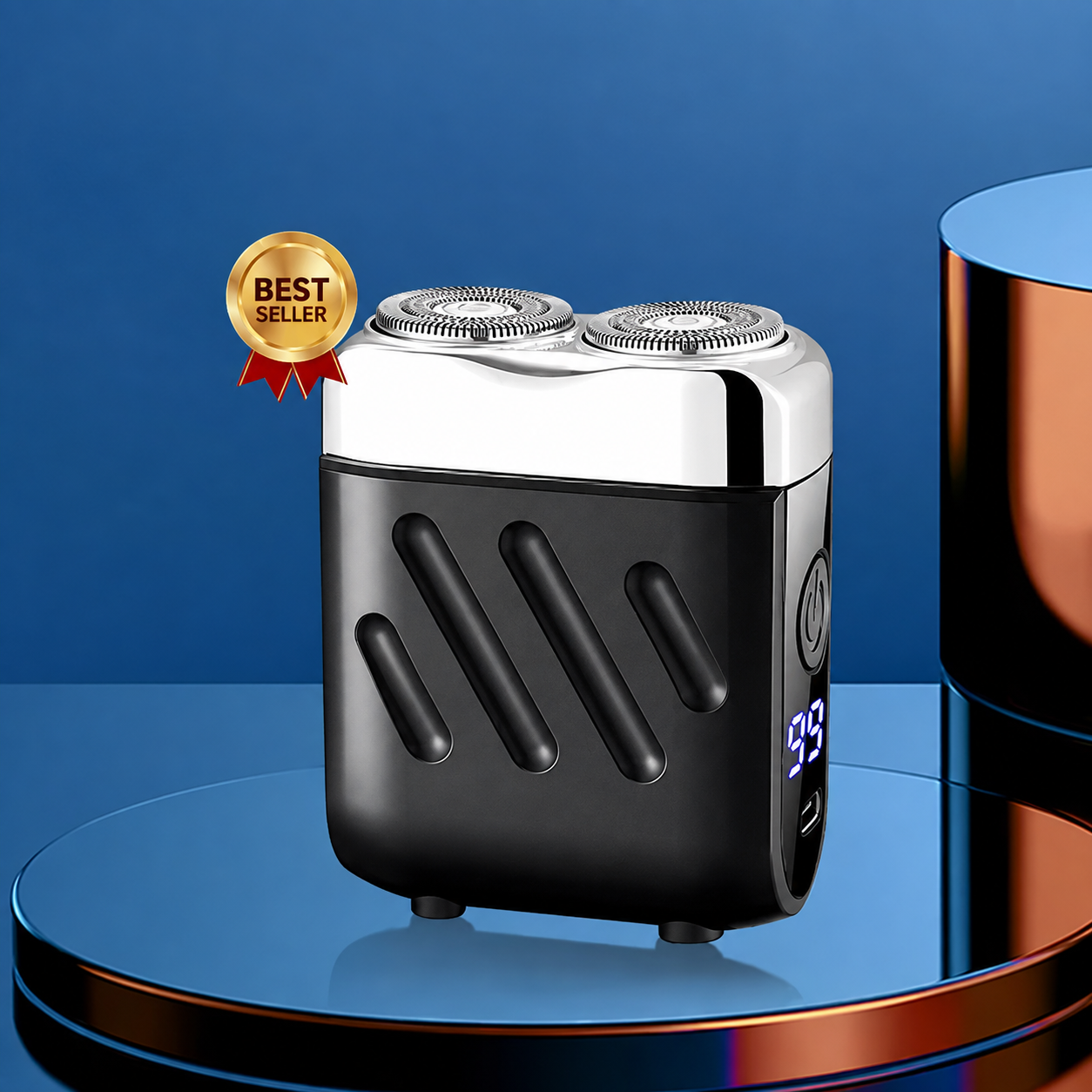 【German precision engineering, a best-selling shaver in Europe and America!】The new generation dual-head pocket shaver，Instant shaving, haircutting, and hair removal in just 1 second! Suitable for the whole family!