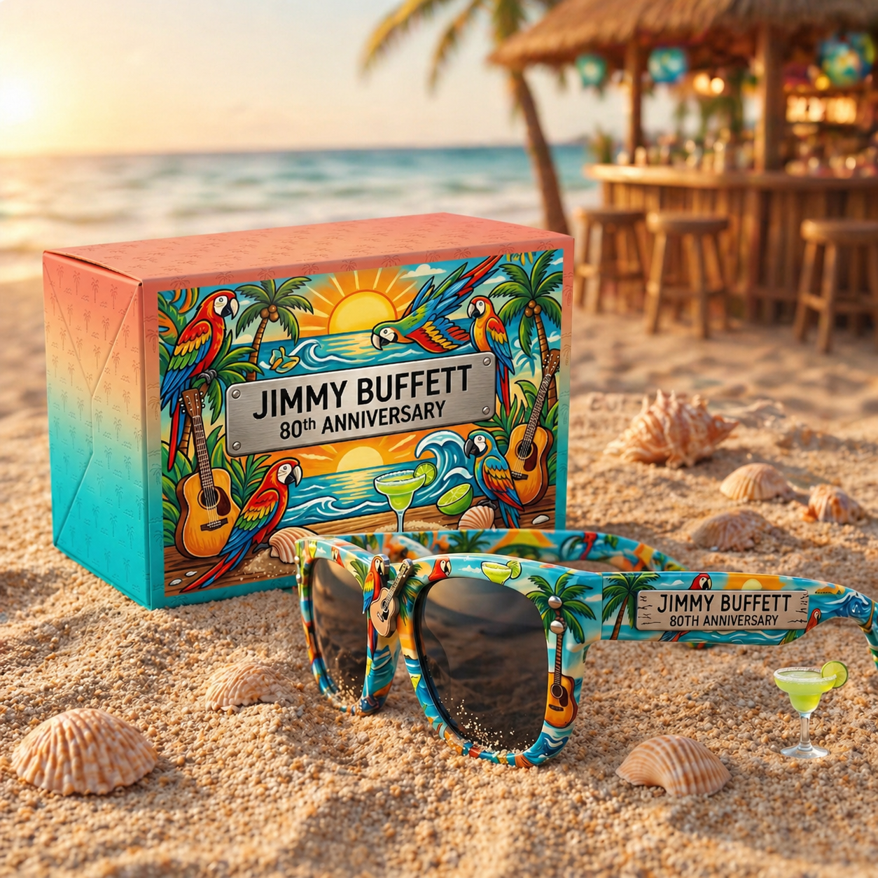 ☀️ Summer Vacation Early Sale ☀️ Jimmy Buffett 80th Anniversary Collector’s Sunglasses