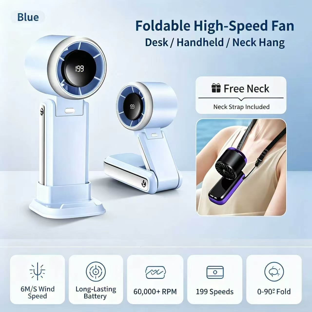 Handheld Portable Fan