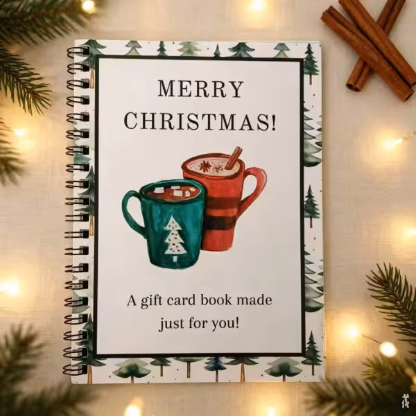 🎄📚Christmas Gift Card Book - 🎁Surprises On Every Page📚Hardcover & Durability Line