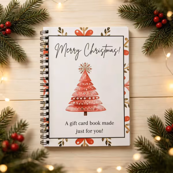 🎄📚Christmas Gift Card Book - 🎁Surprises On Every Page📚Hardcover & Durability Line