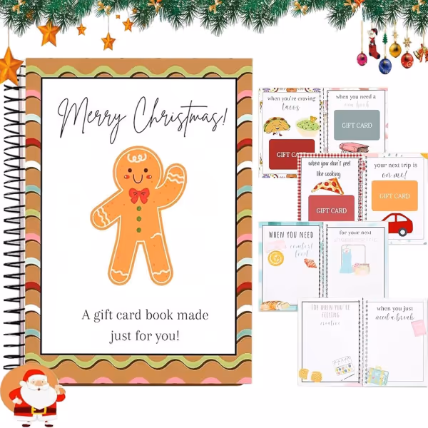 🎄📚Christmas Gift Card Book - 🎁Surprises On Every Page📚Hardcover & Durability Line