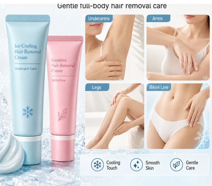 🥳 The Ultimate Favorite Hair Removal Cream for 2026 – Enriched with rose and lavender essential oils plus brightening niacinamide – it inhibits hair regrowth, leaving skin soft, smooth, and beautifully lasting! 💖
