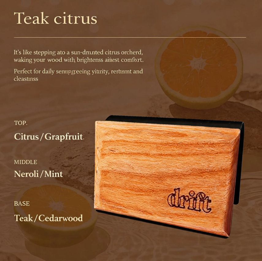 Car Sun Visor Aromatherapy Clip – Wooden Fragrance Ornament