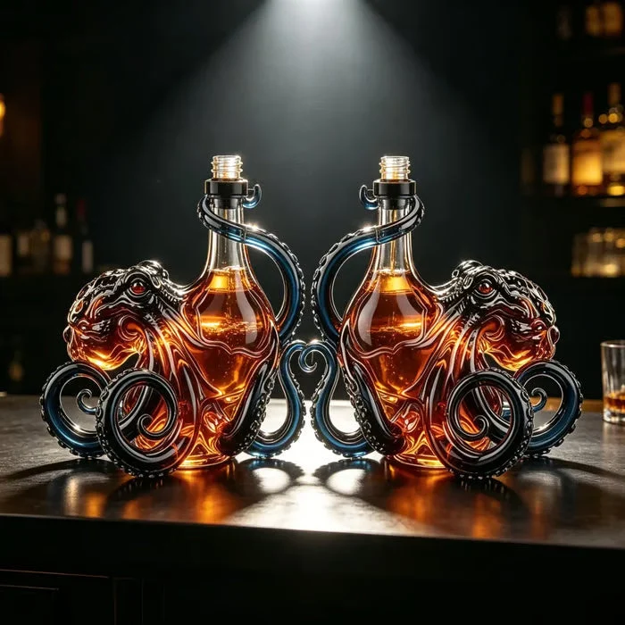  3D Octopus Bottle 🐙 -The Whiskey Decanter Everyone Asks About