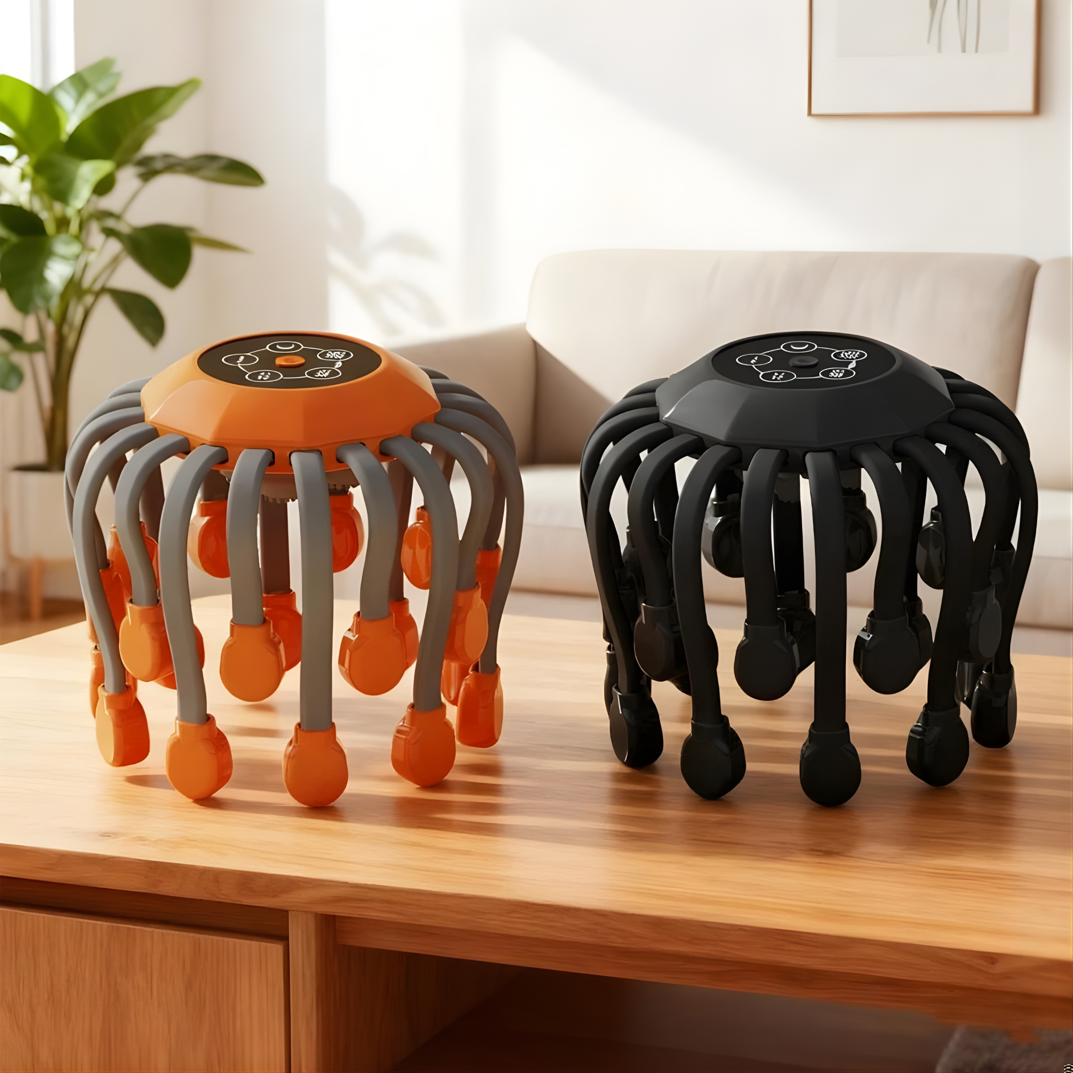 Electric Octopus Scalp Massager, 360° Cordless Head Massager for Migraine Relief & Stress Relaxation