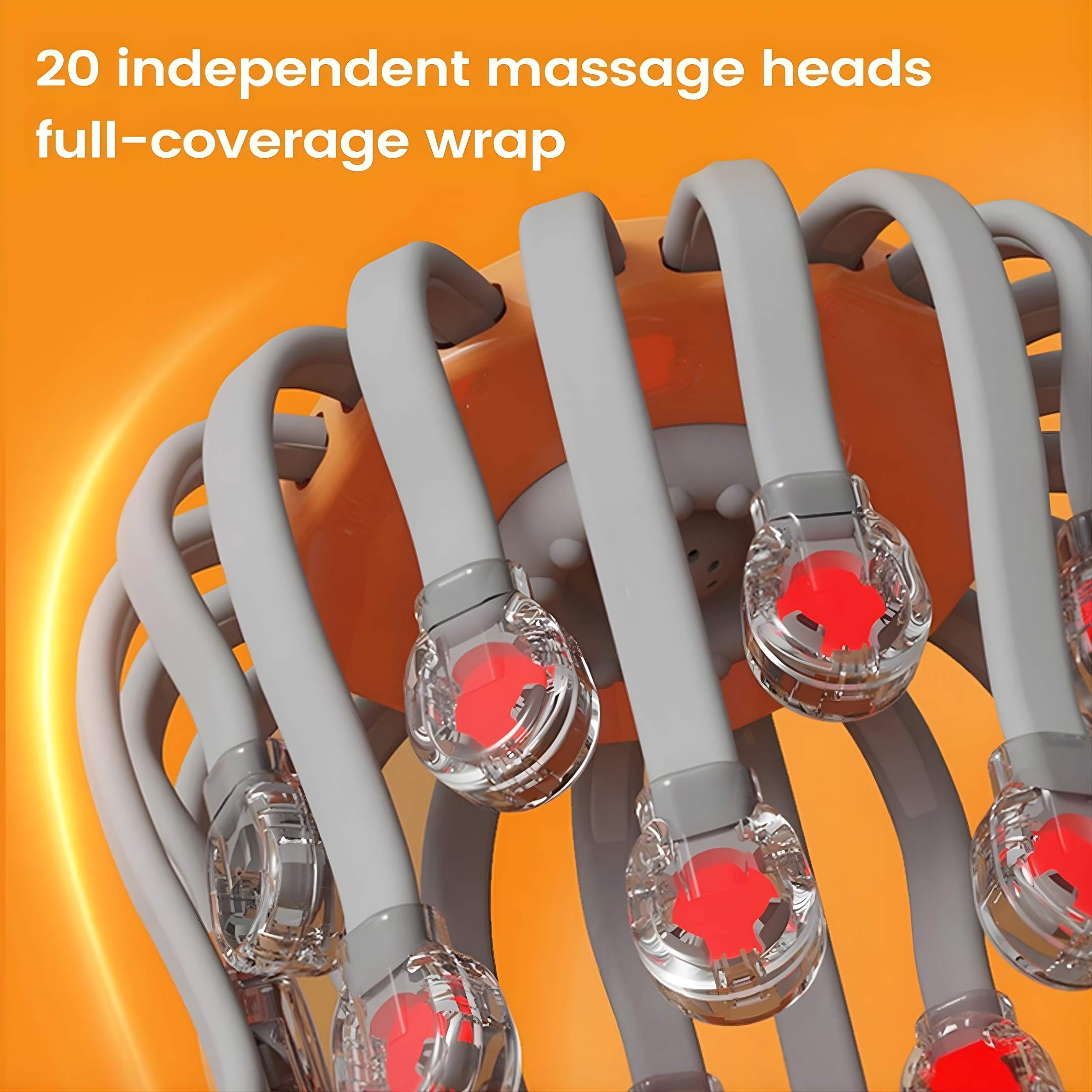Electric Octopus Scalp Massager, 360° Cordless Head Massager for Migraine Relief & Stress Relaxation