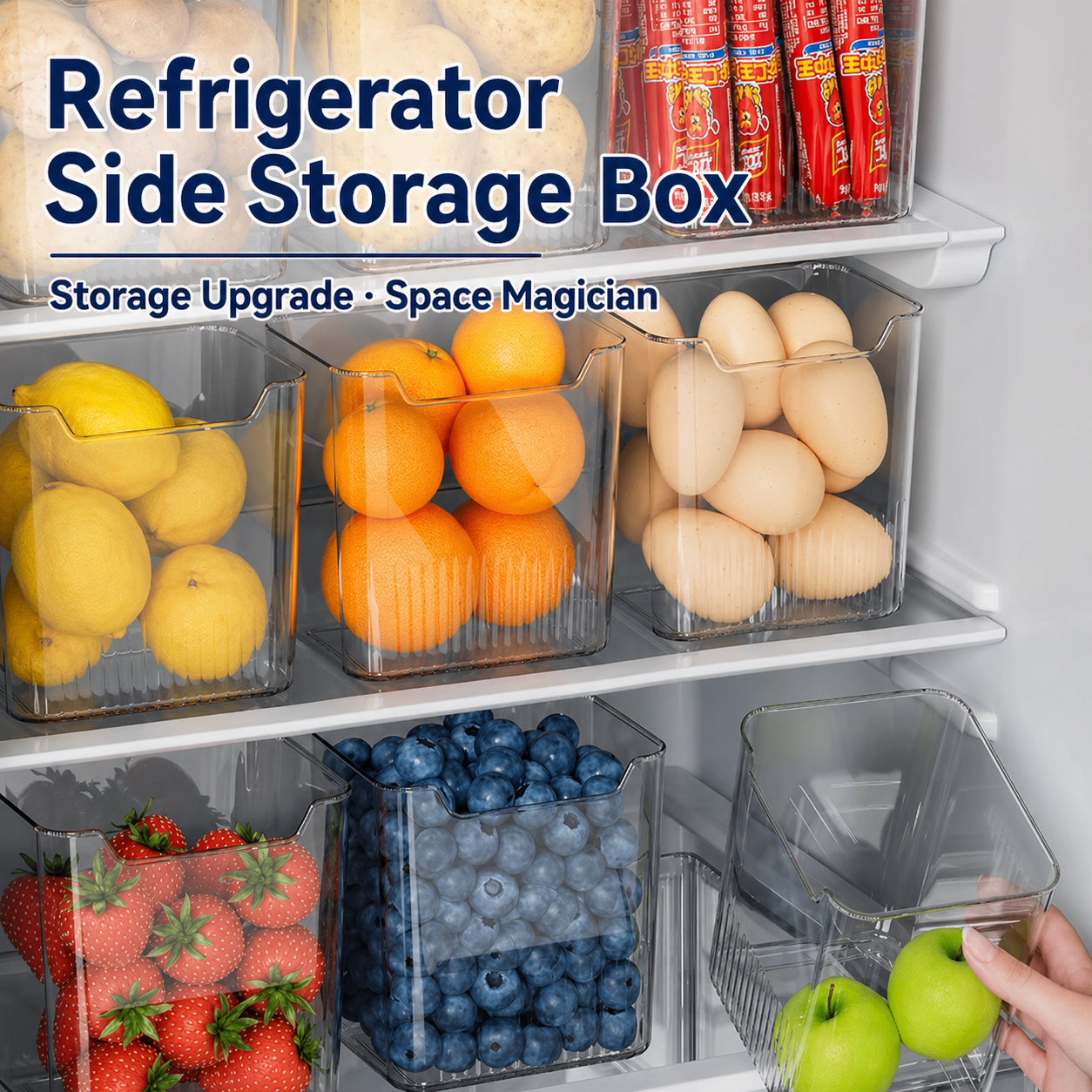 Refrigerator Interior Organizer Bins — Storage Upgrade: The Space Magician