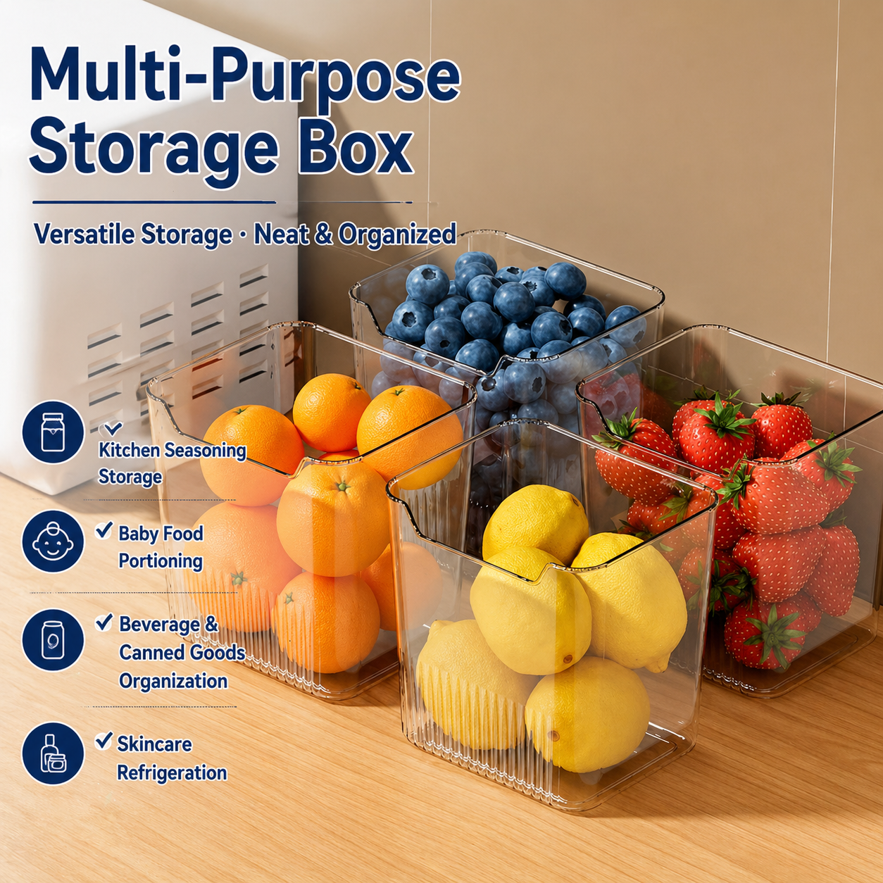 Refrigerator Interior Organizer Bins — Storage Upgrade: The Space Magician