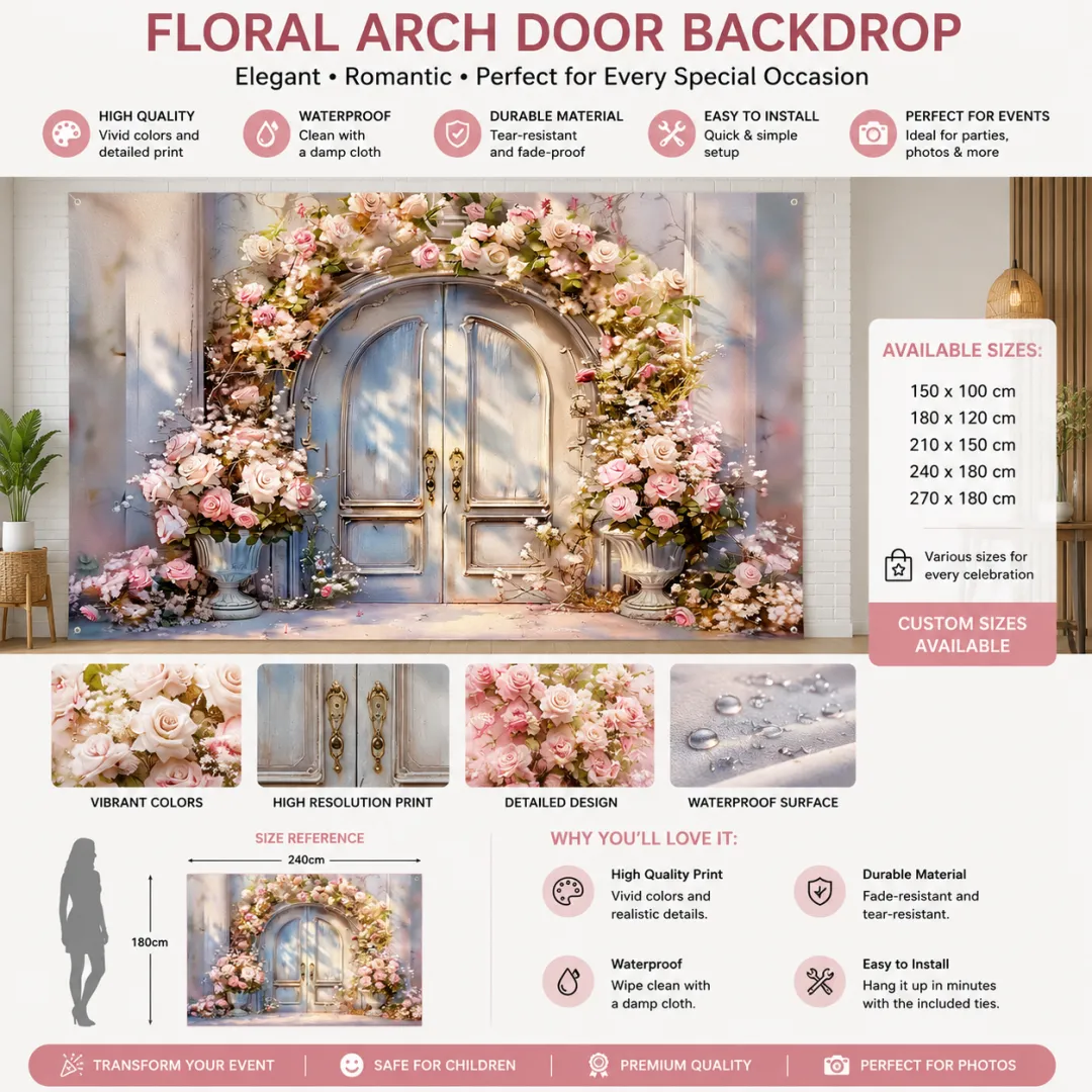 🌲🌸 Turn your backyard into an enchanted forest – one banner, endless beauty! ✨