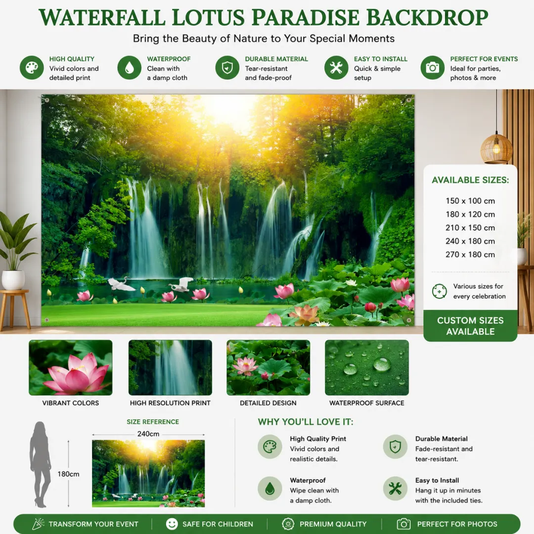 🌲🌸 Turn your backyard into an enchanted forest – one banner, endless beauty! ✨