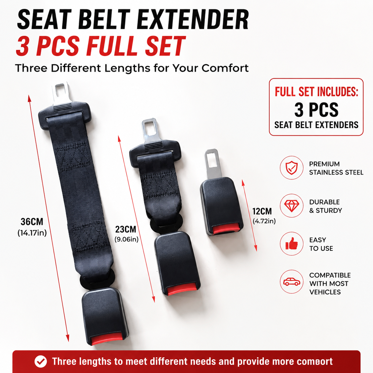 🔥🎁 50% Off New Arrival: Car Seat Belt Extender