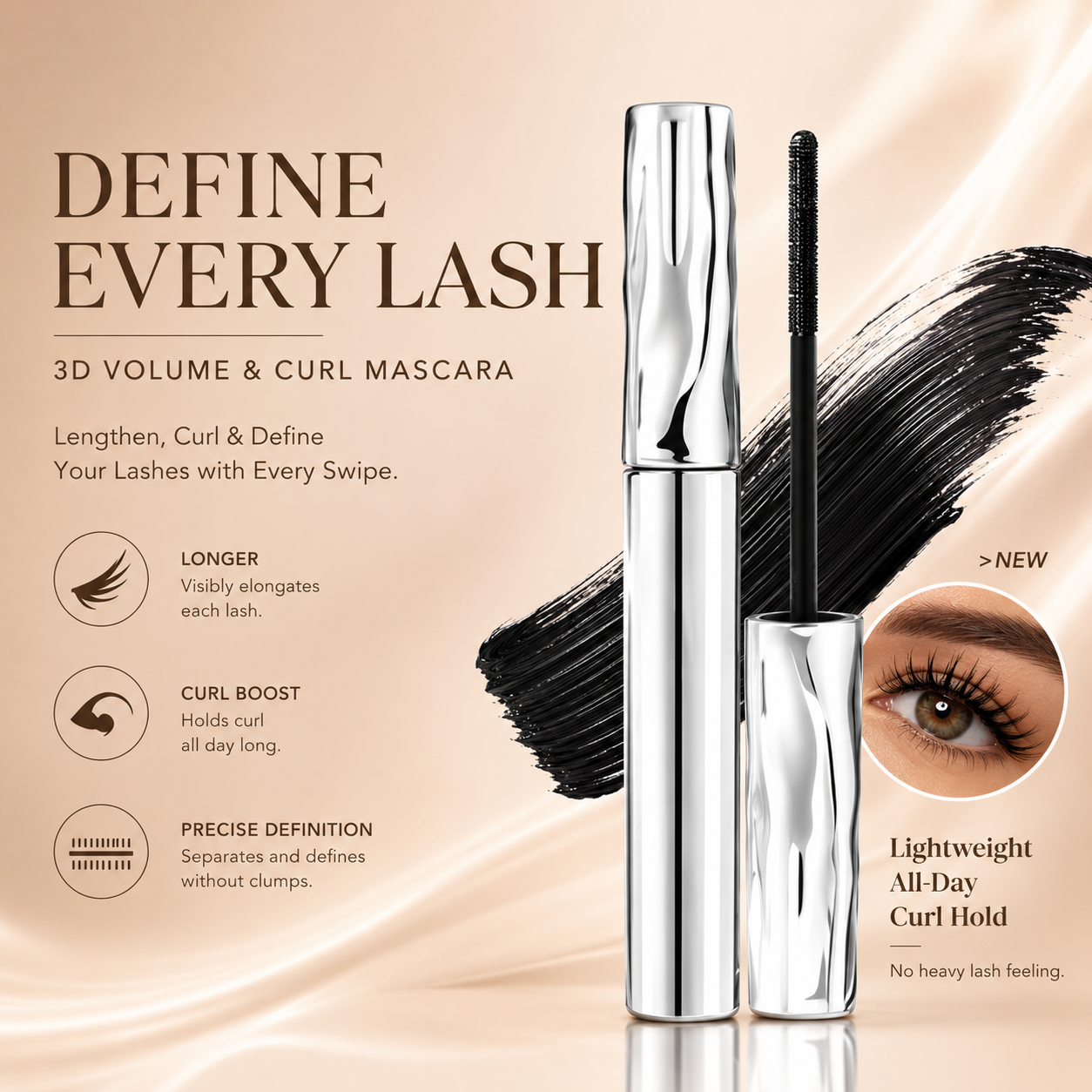✨Last day! Buy one, get one free!!✨ Ultimate waterproof, sweat-proof, lengthening, and curling mascara 👁️