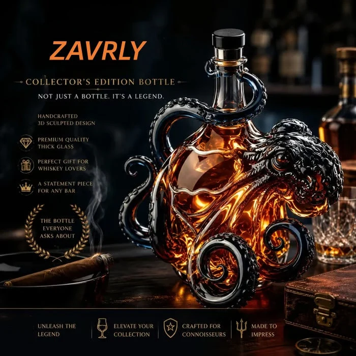  3D Octopus Bottle 🐙 -The Whiskey Decanter Everyone Asks About