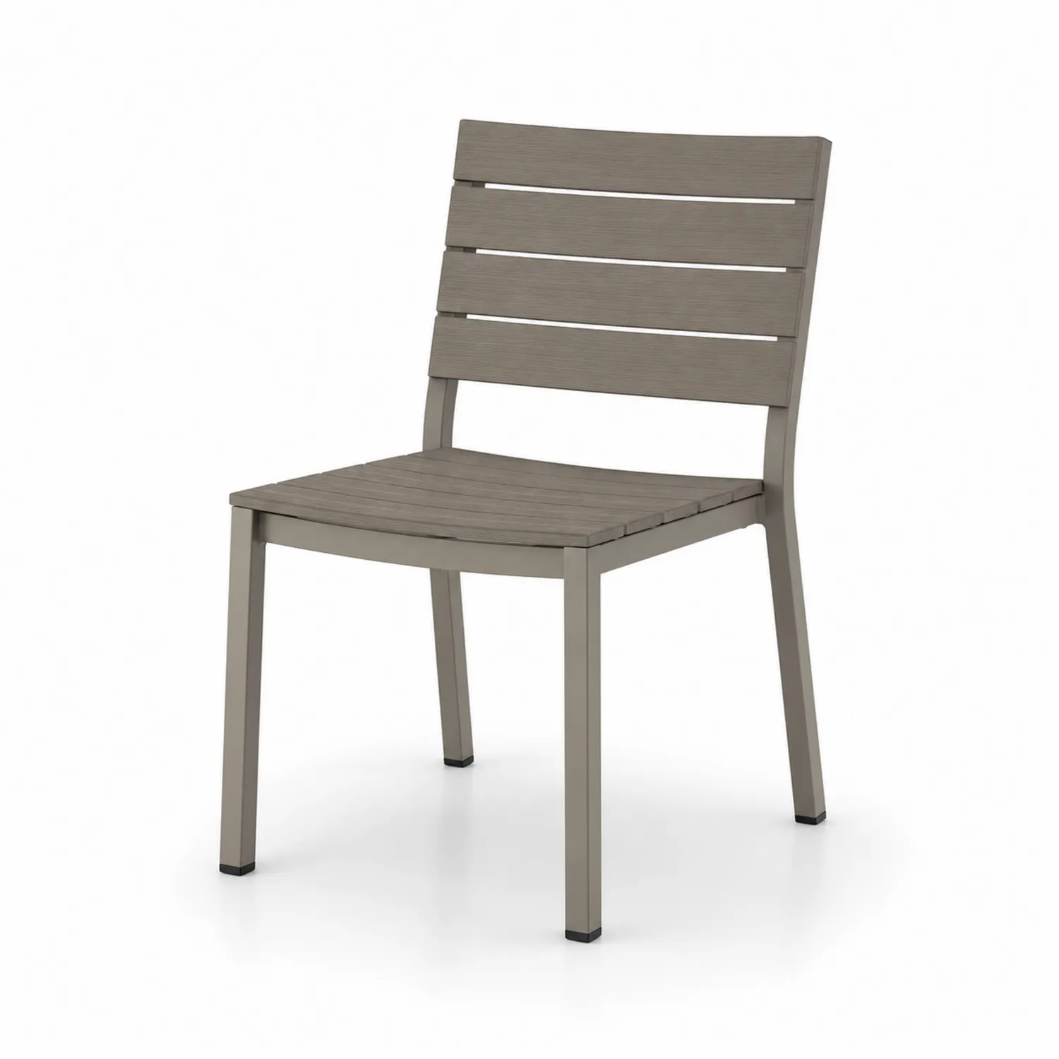 Krzesło ogrodowe stalowe szare 85cm