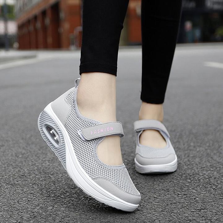 Women's Walking Shoes | Breathable Mesh Sneakers with Easy Adjustable Strap