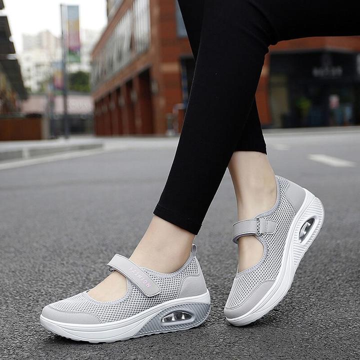 Women's Walking Shoes | Breathable Mesh Sneakers with Easy Adjustable Strap