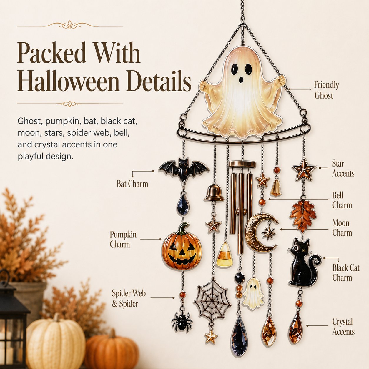 🔥Early Halloween Special Sale: 49% Off👻 Ghost Wind Chime