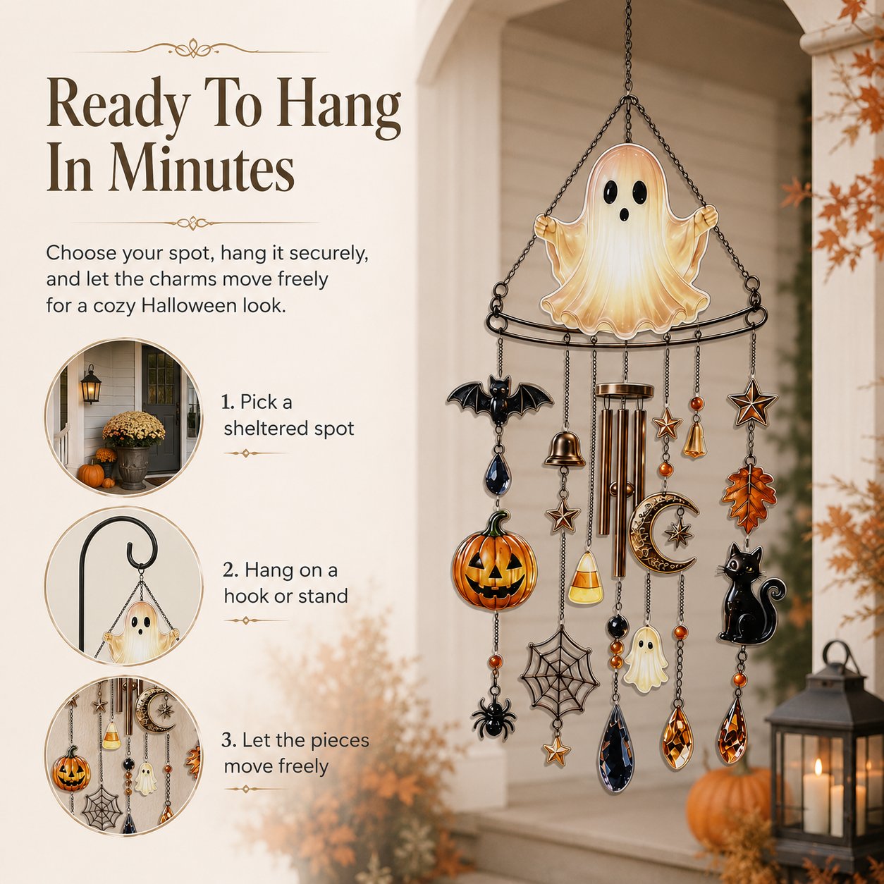 🔥Early Halloween Special Sale: 49% Off👻 Ghost Wind Chime